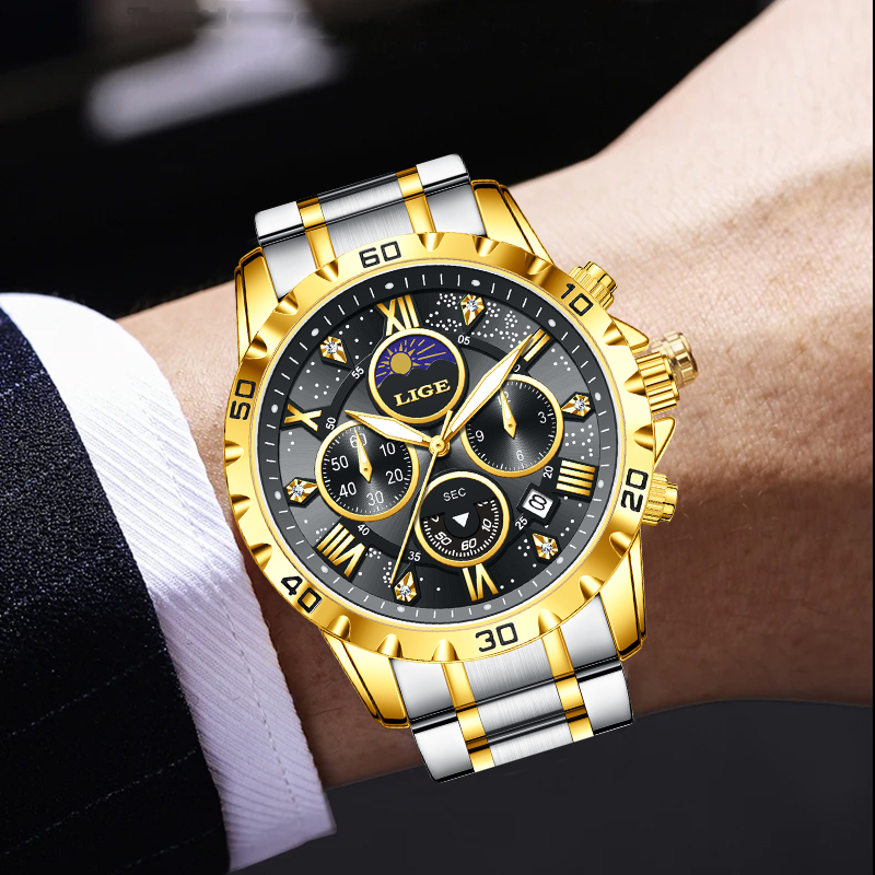 Luxury Quartz Watch Brands - LUIK Topmerk Luxe Quartz Man Horloge