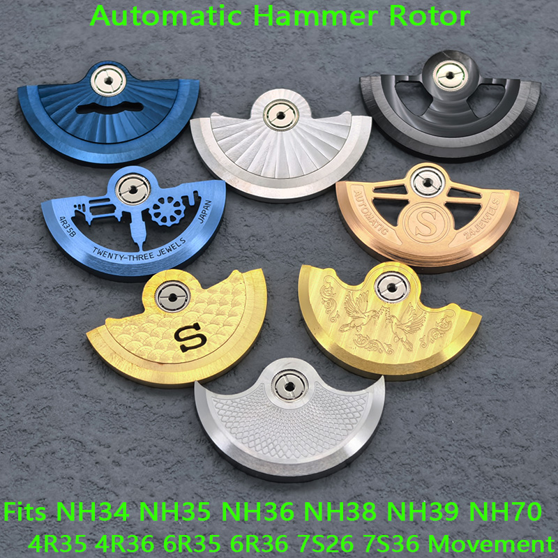 Luxury Watch Face - Aangepaste NH35 Bewegingsrotor Oscillerende Gewicht Rotor