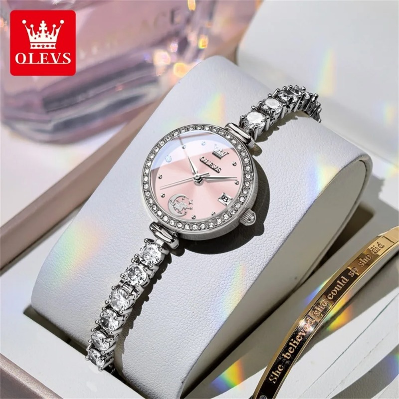 Luxury Watch E Jewellery - OLEVS Dameshorloges Sieraden Armband Quartz Horloge