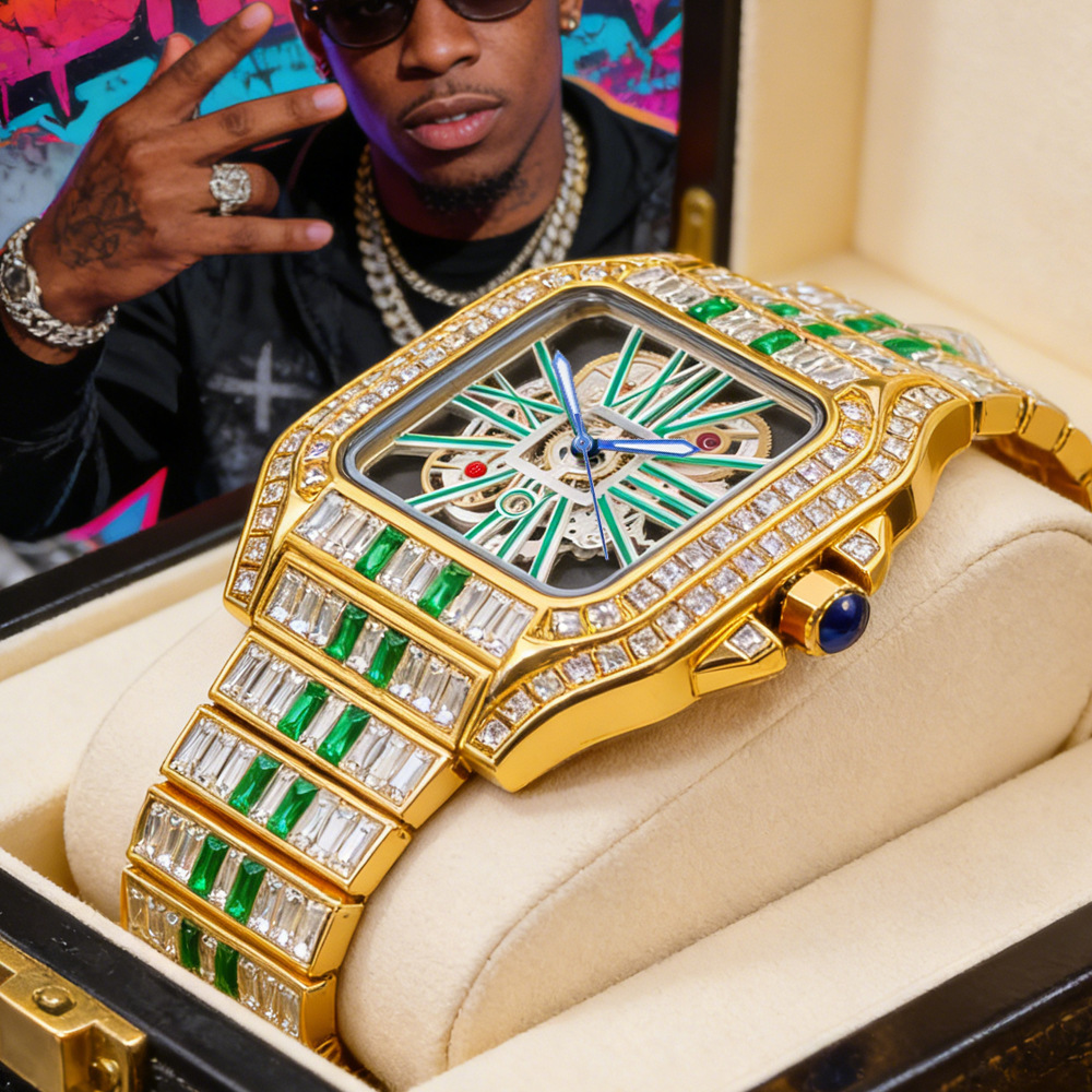 Luxury Watch And Jewelry Brand - Holle Luxe Bling Quartz Polshorloge Man