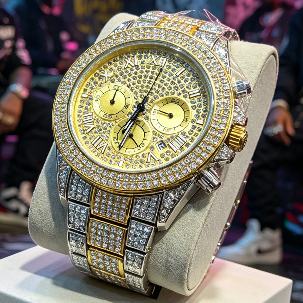 Geen logo zilver gouden volled - Luxury Watch And Jewelry Brand recensie en prijs