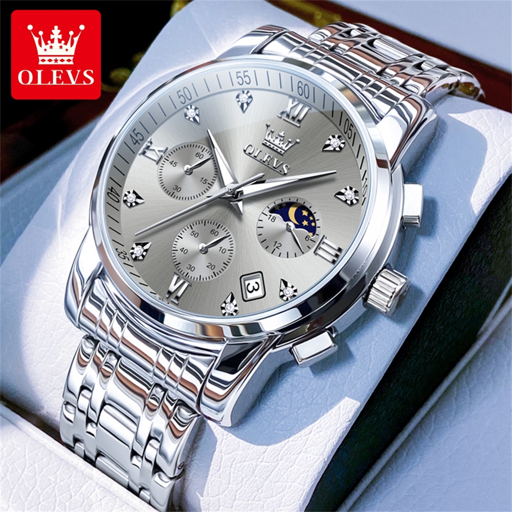 OLEVS 2858 quartz horloge voor - Luxury Watch Men recensie en prijs