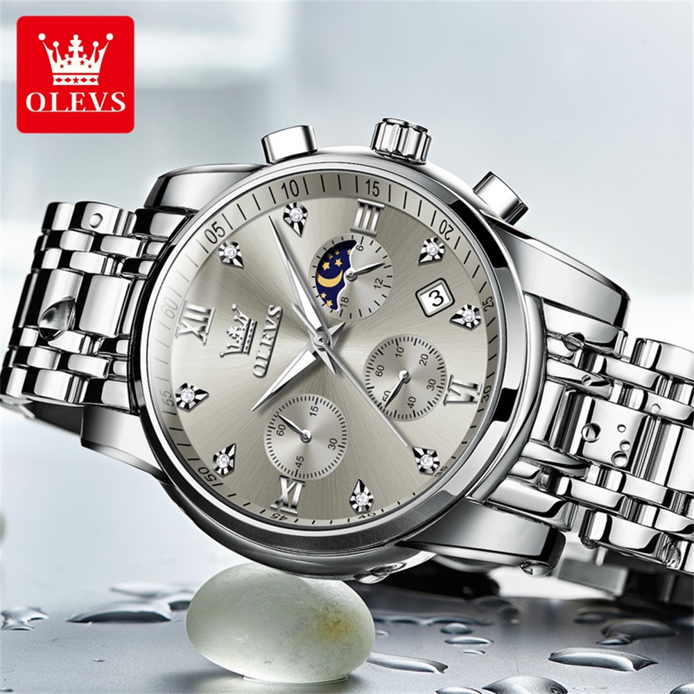 OLEVS 2858 quartz horloge voor - Luxury Watch Men recensie en prijs