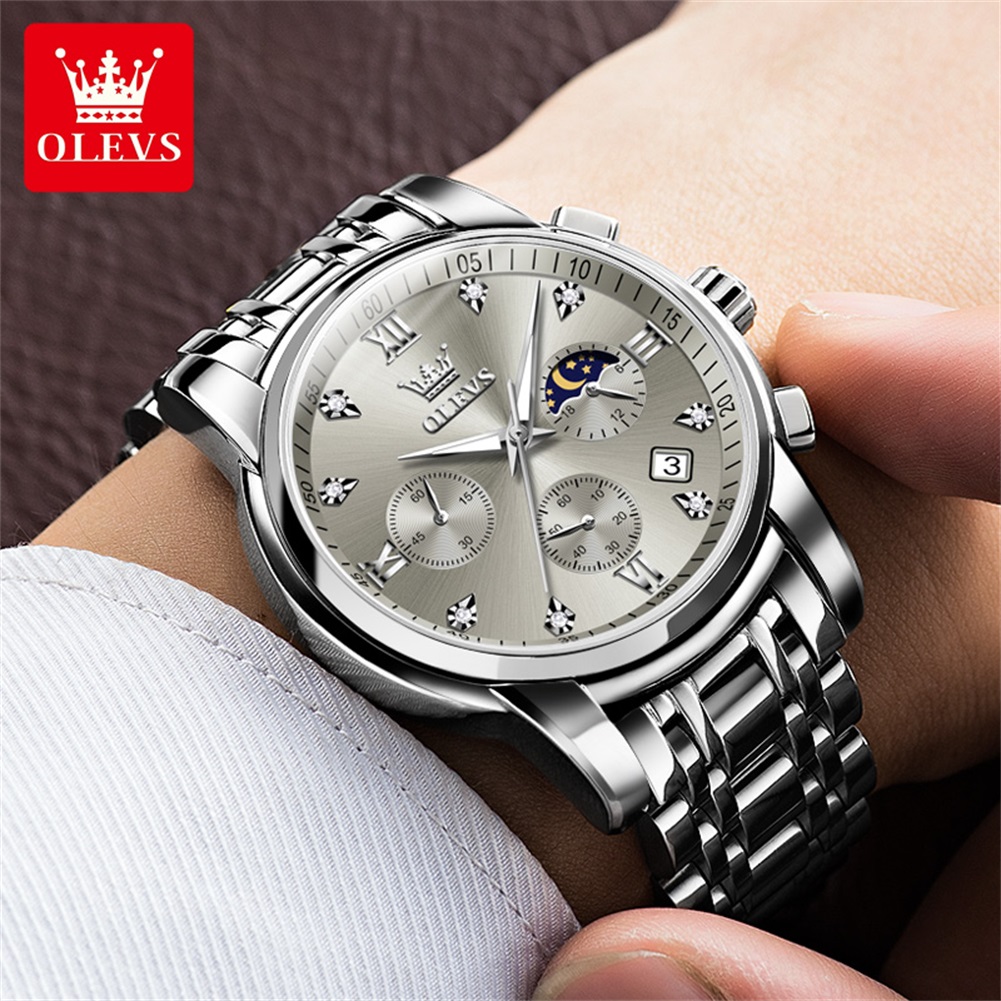 OLEVS 2858 quartz horloge voor - Luxury Watch Men recensie en prijs