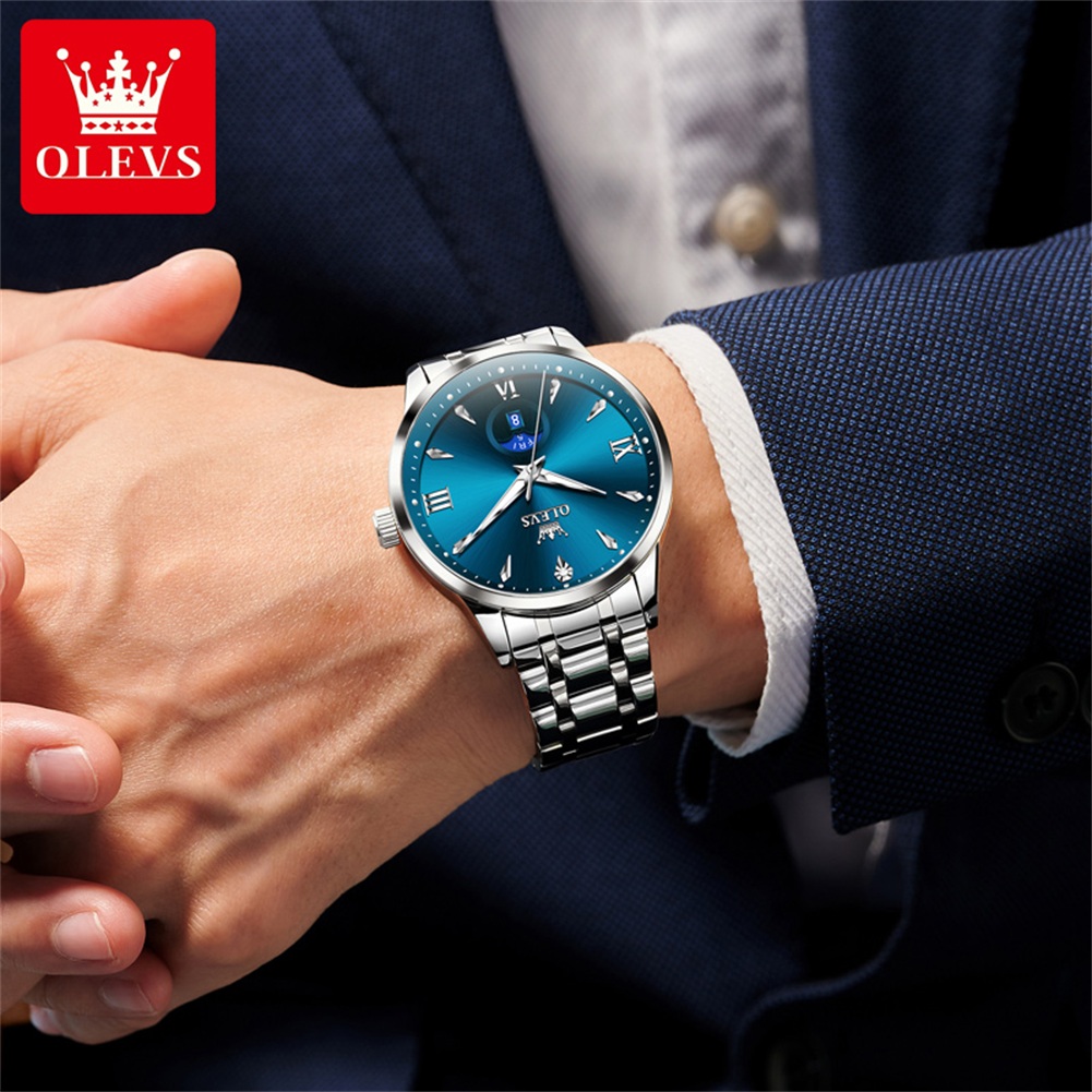 OLEVS Moon Phase herenhorloges - Luxury Watch Men recensie en prijs