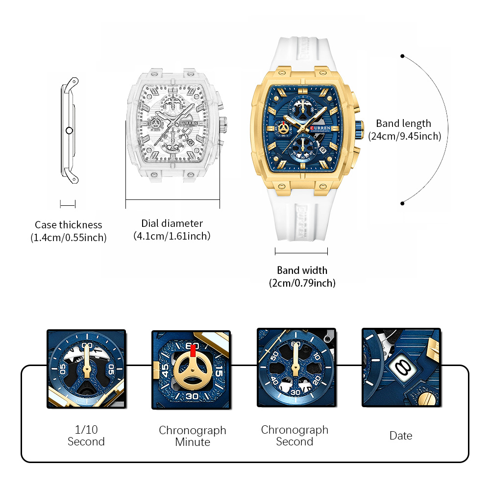 CURREN Luxe vintage horloge vo - Luxury Watch Men recensie en prijs