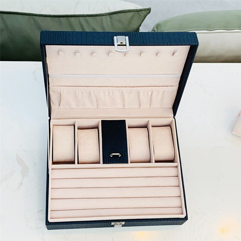 Draagbare lederen luxe sierade - Luxury Watch E Jewellery recensie en prijs