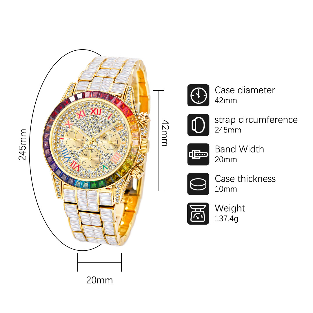 Missfox Luxe Iced Horloge Voor - Luxury Watch Maker recensie en prijs