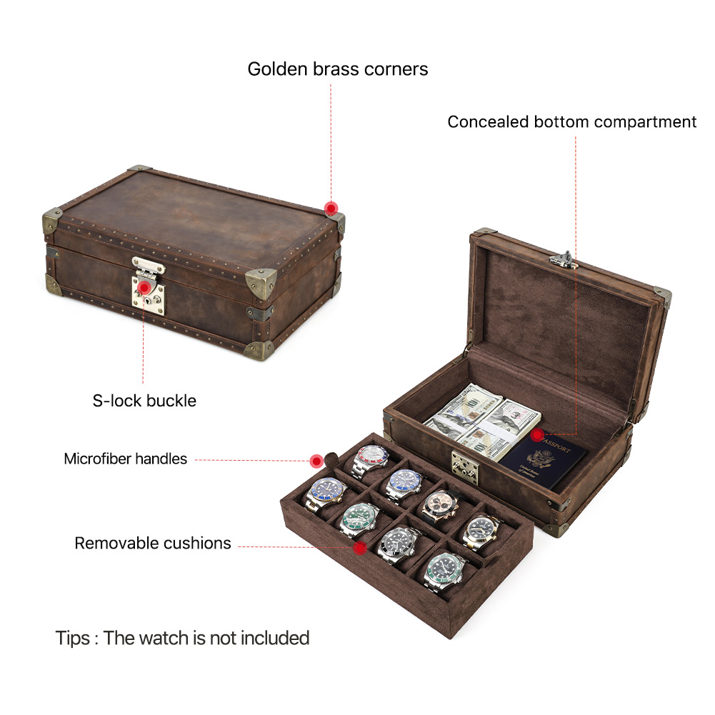 Luxe Echt Lederen 8 Slots Horl - Luxury Watch E Jewellery recensie en prijs