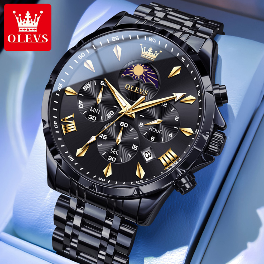 OLEVS 3653 Merk Maanfase Kalen - Luxury Watch Maker recensie en prijs