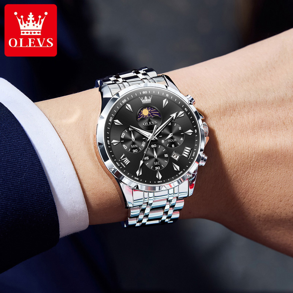 OLEVS 3653 Merk Maanfase Kalen - Luxury Watch Maker recensie en prijs