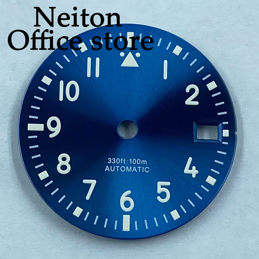 NEITON 29mm Zwart Blauw Groen  - Luxury Watch Face recensie en prijs