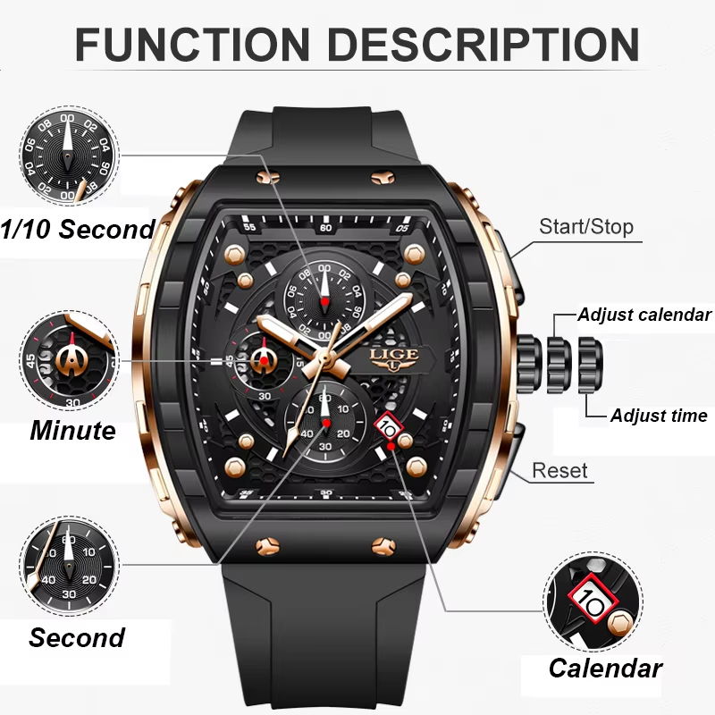 LIGE Topmerk Luxe Herenhorloge - Luxury Watch Maker recensie en prijs