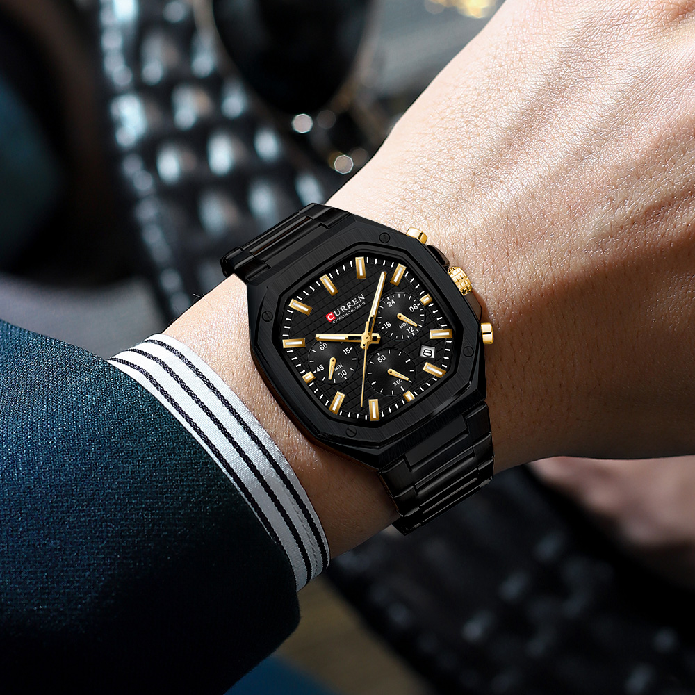 CURREN Luxe Vierkant Chrono Ho - Luxury Watch Men recensie en prijs