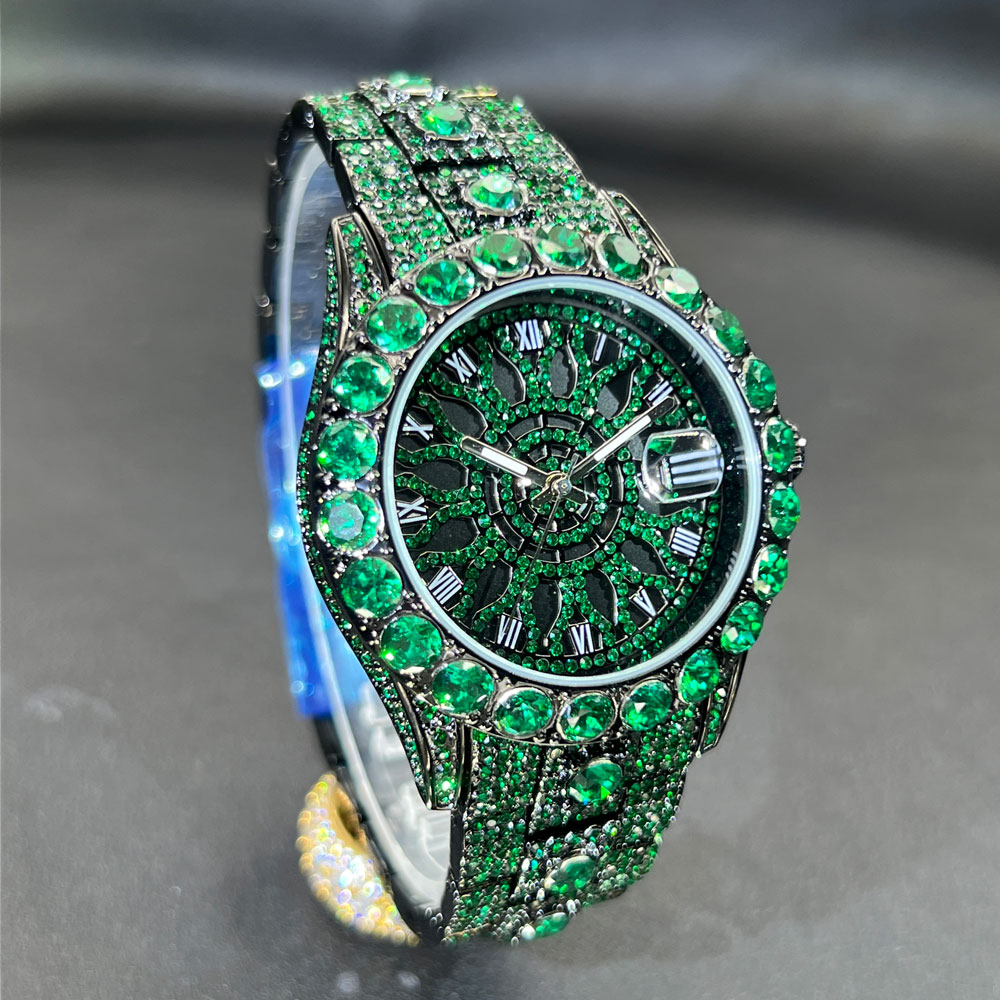 Groene Diamanten Horloge Voor  - Luxury Watch And Jewelry Brand recensie en prijs