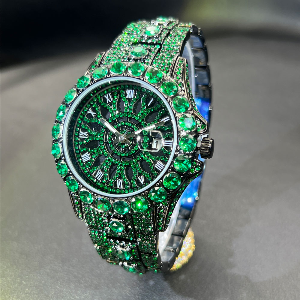 Groene Diamanten Horloge Voor  - Luxury Watch And Jewelry Brand recensie en prijs