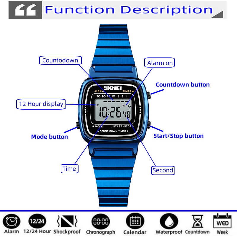 Skmei digitale dameshorloges l - Perpetual Calendar Watch recensie en prijs