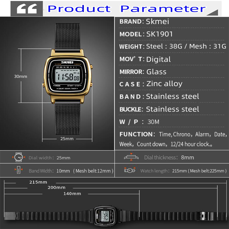 Skmei digitale dameshorloges l - Perpetual Calendar Watch recensie en prijs
